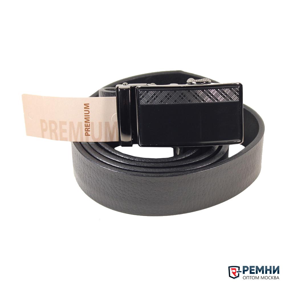 Belt Premium 35 мм, черный, гладкий, автомат