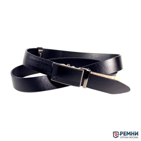 Belt Premium 35 мм, черный, гладкий, автомат